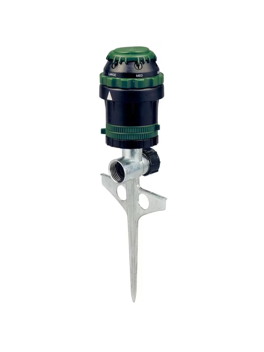 Orbit H2O-Six Rotating 6-Pattern Gear-Drive Sprinkler on Zinc Spike